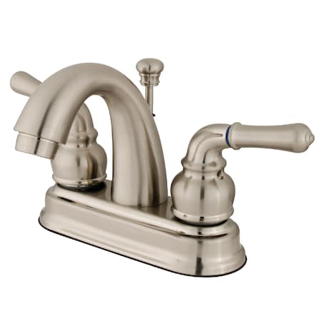 Kingston Brass 4" Centerset Bathroom Faucet, Brushed Nickel KB5618NML